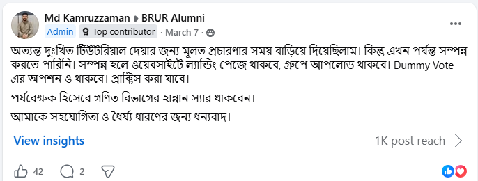 Facebook Post